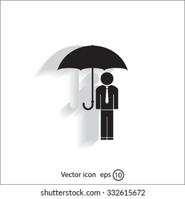 Man With Umbrella