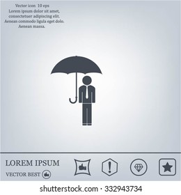Man With Umbrella