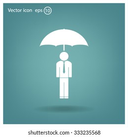 Man With Umbrella