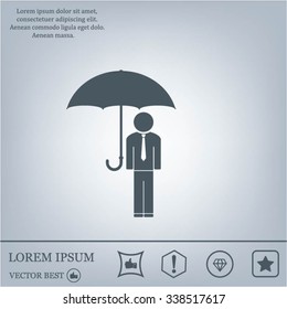 Man With Umbrella