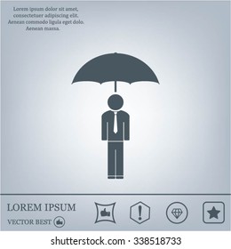 Man With Umbrella