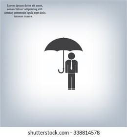 Man With Umbrella