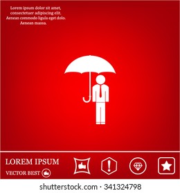 Man With Umbrella