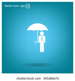 Man With Umbrella