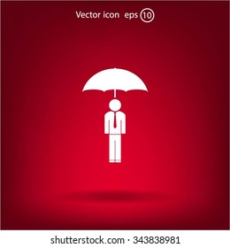 Man With Umbrella