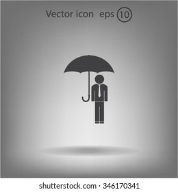 Man With Umbrella