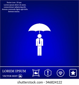 Man With Umbrella