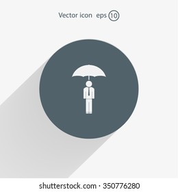 Man With Umbrella