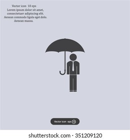 Man With Umbrella
