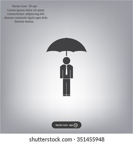 Man With Umbrella
