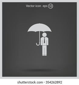 Man With Umbrella