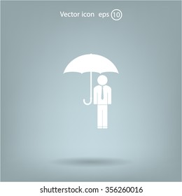 Man With Umbrella