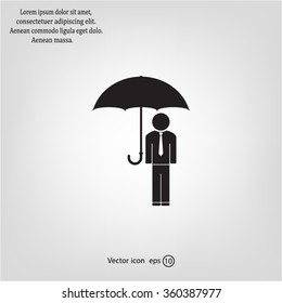 Man With Umbrella