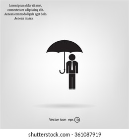 Man With Umbrella