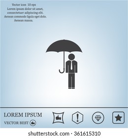 Man With Umbrella