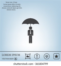 Man With Umbrella