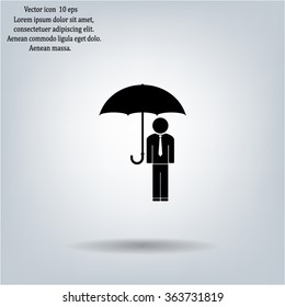 Man With Umbrella