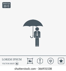 Man With Umbrella