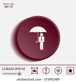 Man With Umbrella