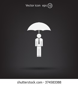 Man With Umbrella