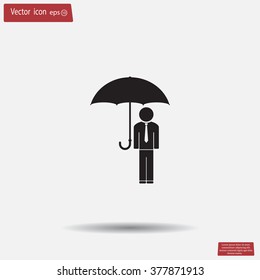Man With Umbrella