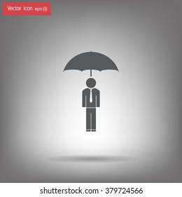 Man With Umbrella