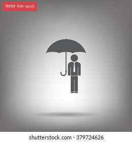 Man With Umbrella
