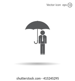 Man With Umbrella