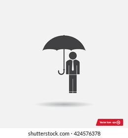 Man With Umbrella