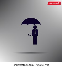 Man With Umbrella