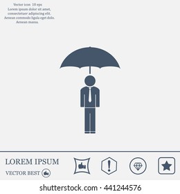 Man With Umbrella