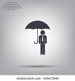 Man With Umbrella