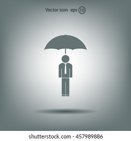 Man With Umbrella