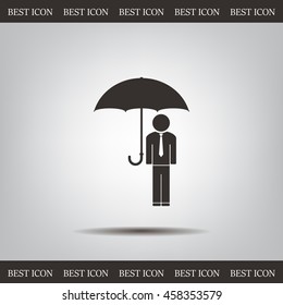 Man With Umbrella