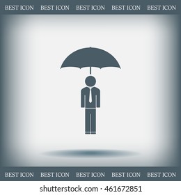 Man With Umbrella