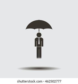 Man With Umbrella