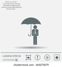 Man With Umbrella