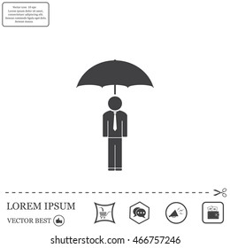 Man With Umbrella