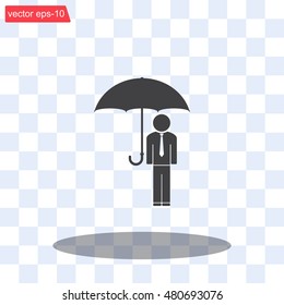 Man With Umbrella