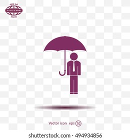 Man With Umbrella