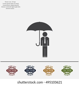 Man With Umbrella