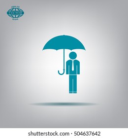 Man With Umbrella
