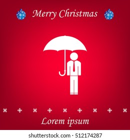Man With Umbrella