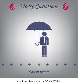Man With Umbrella