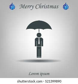 Man With Umbrella