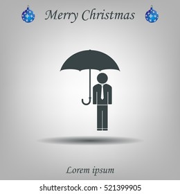 Man With Umbrella
