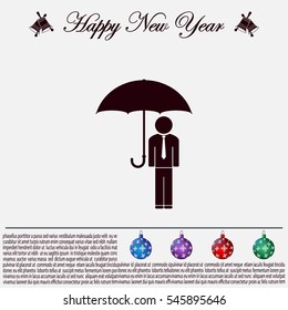 Man With Umbrella
