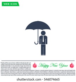 Man With Umbrella
