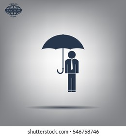 Man With Umbrella