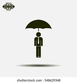 Man With Umbrella